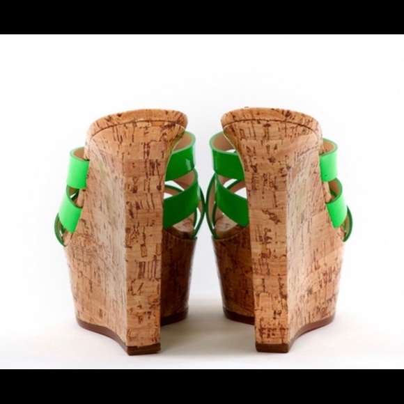 Casadei Neon Green Wedge - Picture 4 of 5